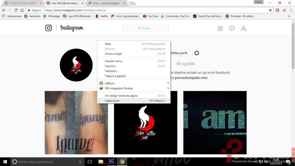 Como subir fotos a Instagram desde la pc 2 Como subir fotos a Instagram desde la pc 2