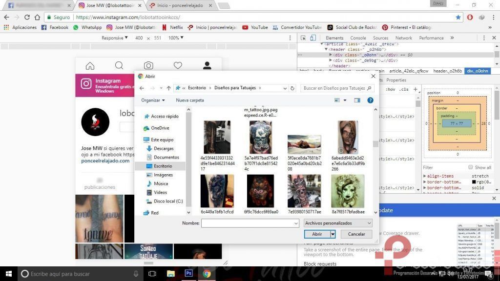 Como subir fotos a Instagram desde la pc 4 Como subir fotos a Instagram desde la pc 4
