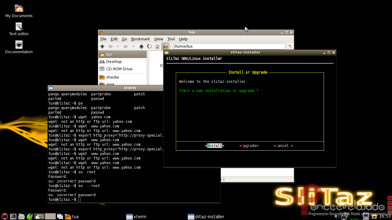 SliTaz Screenshot