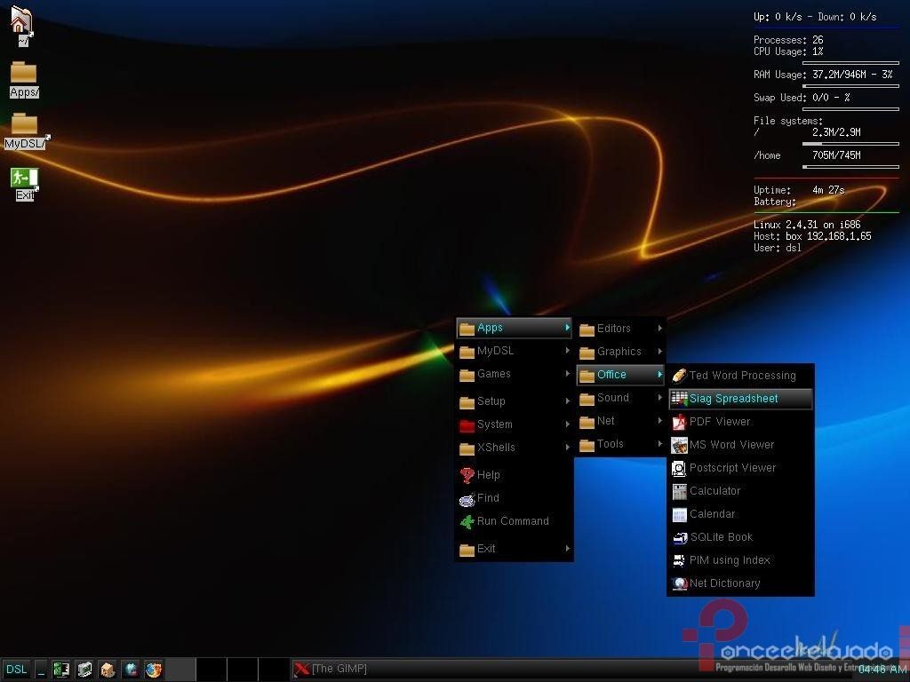 DamnSmallLinux Screenshot