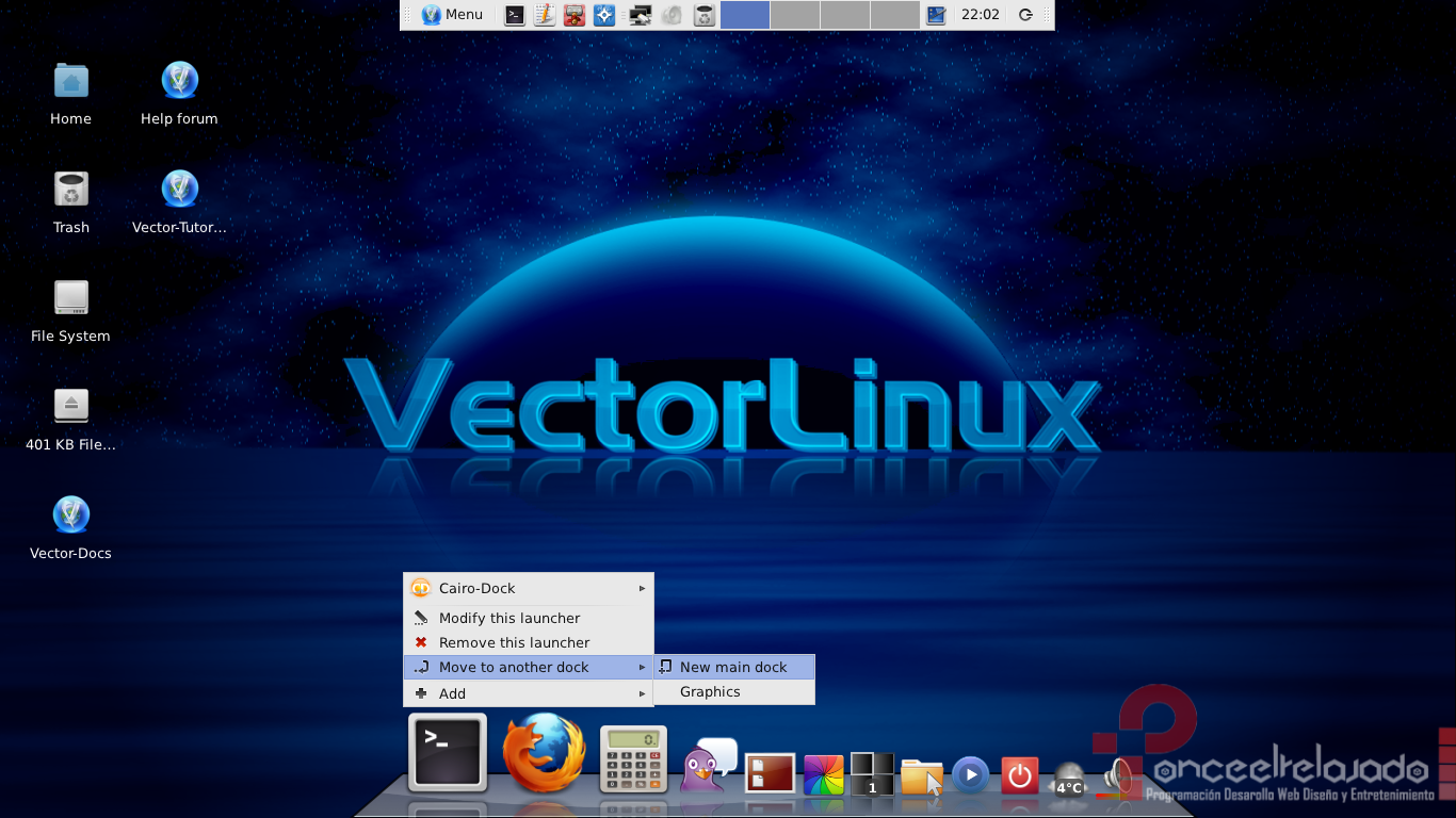 VectorLinux Screenshot