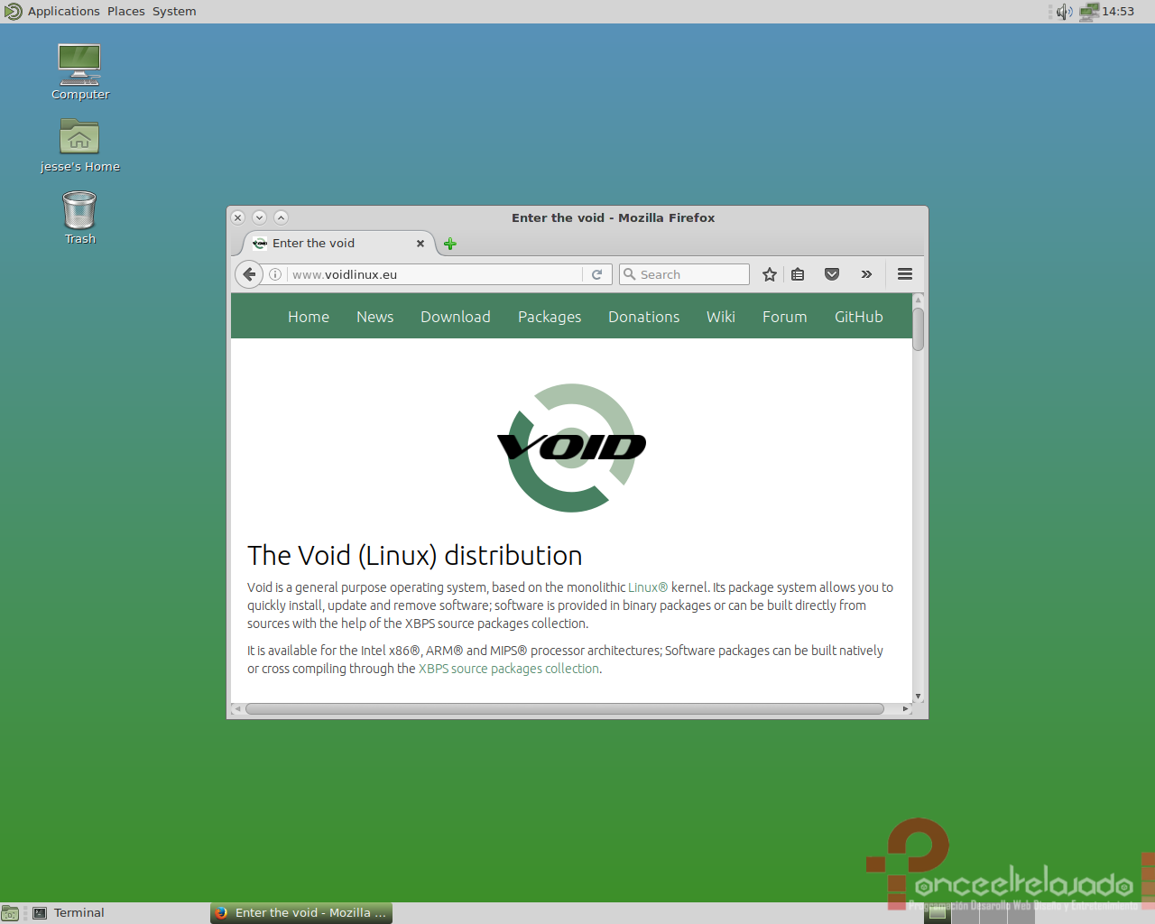 VoidLinux Screenshot