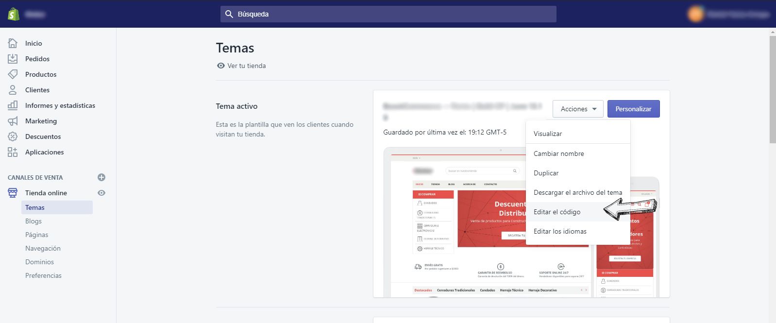 Guía para editar código fuente de Shopify en local con Theme Kit 1