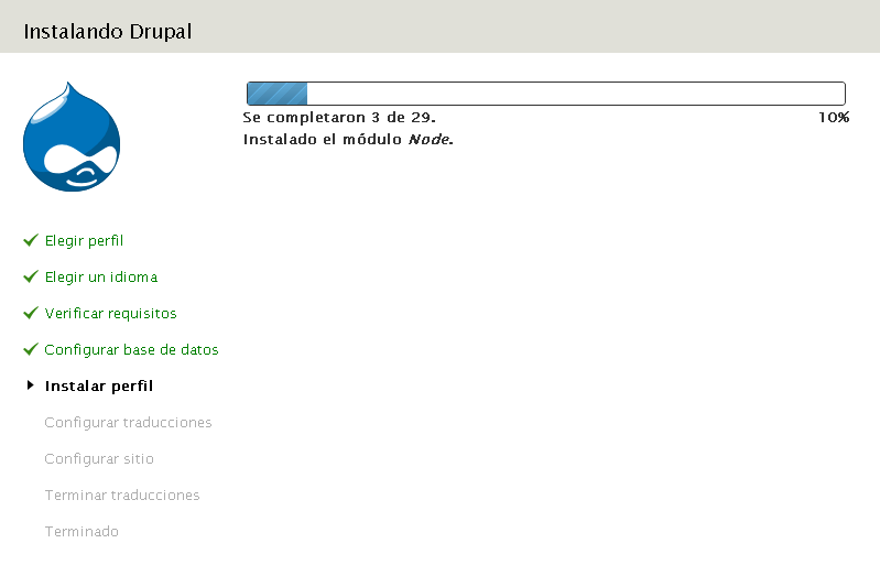 configurar traducciones drupal Ponceelrelajado - Instalación Drupal